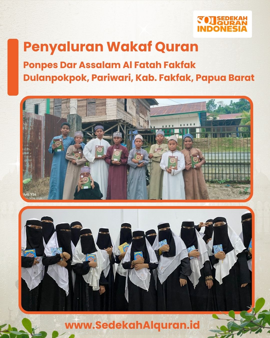 Penyaluran Wakaf Al-Qur'an ke pesantren