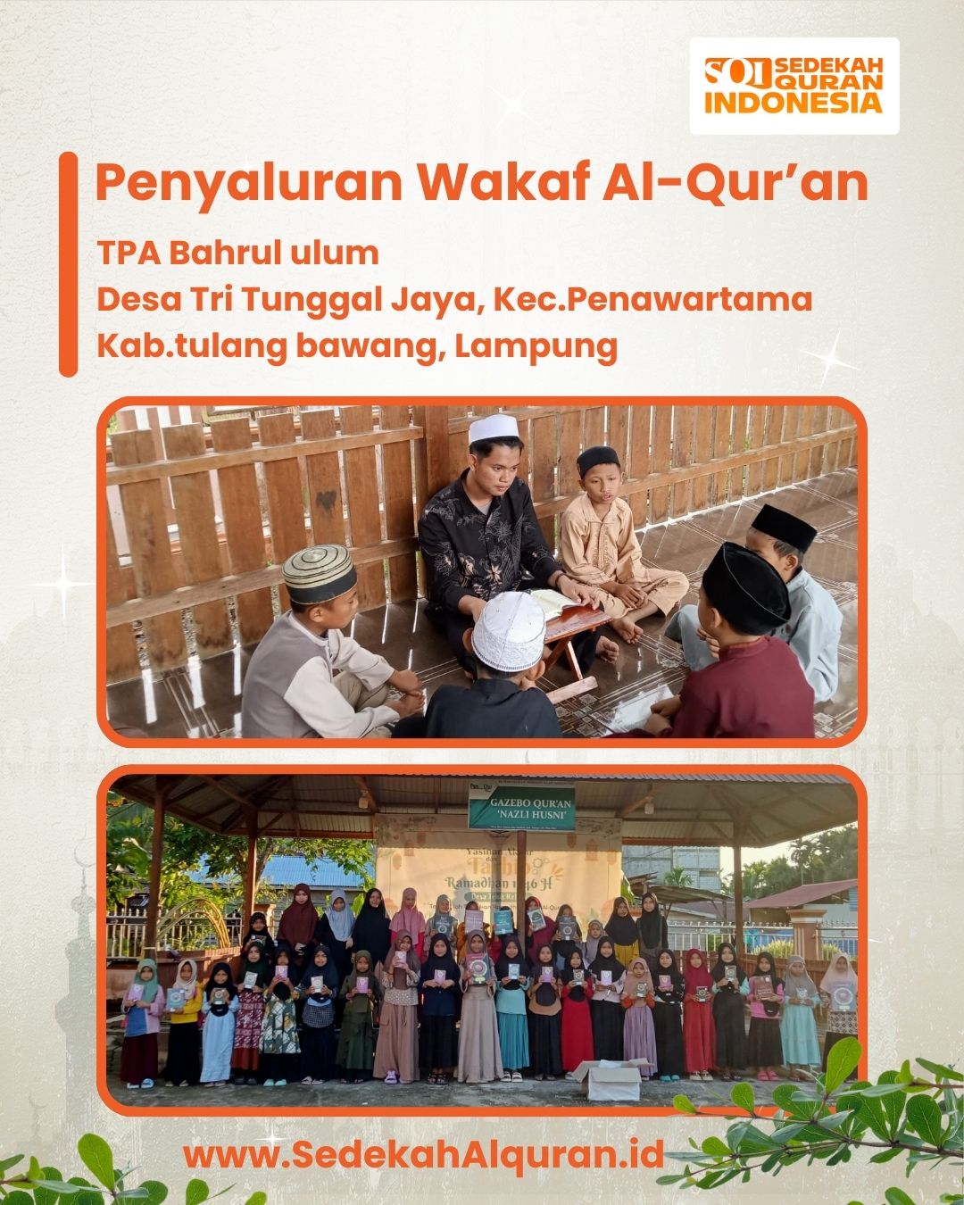Wakaf Al-Qur'an untuk madrasah