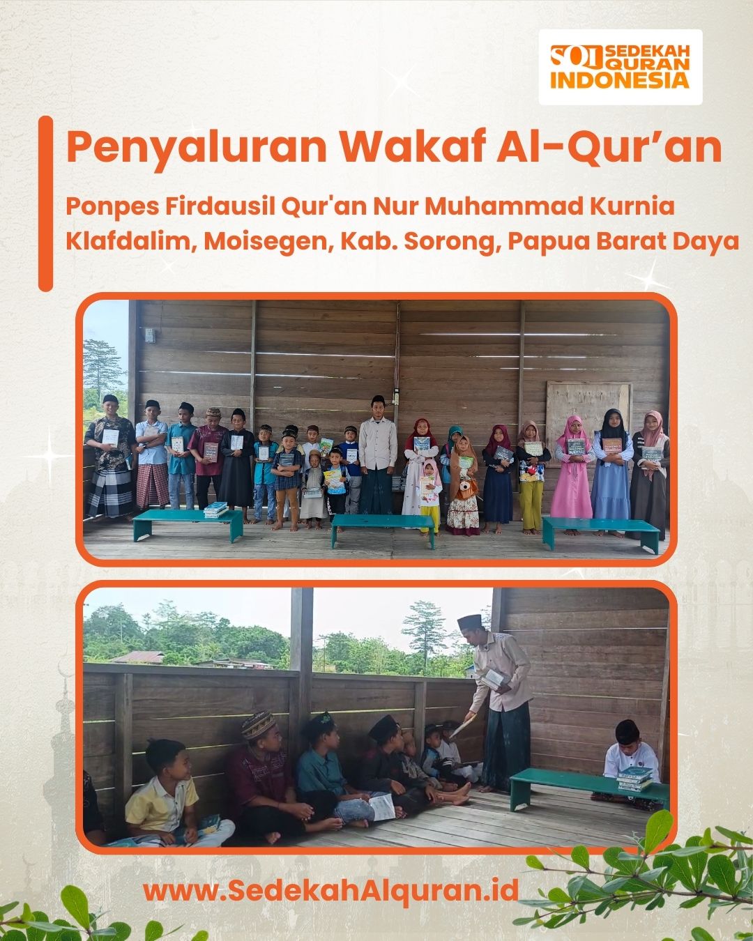 Penyaluran wakaf Al-Qur'an ke desa